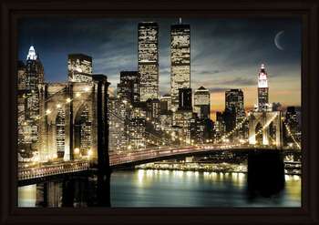 Gerahmte Poster Manhattan - Lights