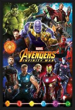 Gerahmte Poster Avengers: Infinity War - Characters