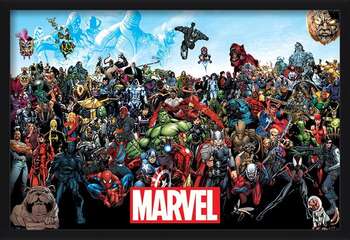 Gerahmte Poster Marvel - Universe