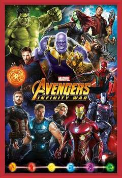 Gerahmte Poster Avengers: Infinity War – Characters