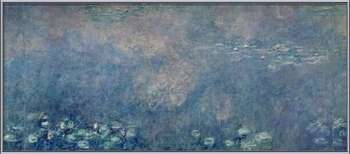 Gerahmte Poster Waterlilies - Two Weeping Willows