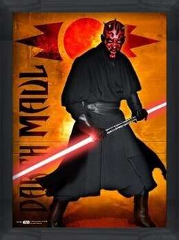 Gerahmte Poster STAR WARS - darth maul