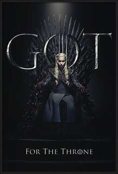 Gerahmte Poster Game Of Thrones - Daenerys For The Throne
