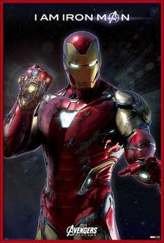 Gerahmte Poster Avengers Endgame - I Am Iron Man