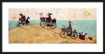 Gerahmte Poster Sam Toft - Electric Bike Ride