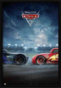 Gerahmte Poster Cars 3 - Duel